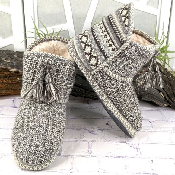 Muk Luks A La Mode Womens Short Bootie Slippers - Medium 7-8 - Picture 1 of 11